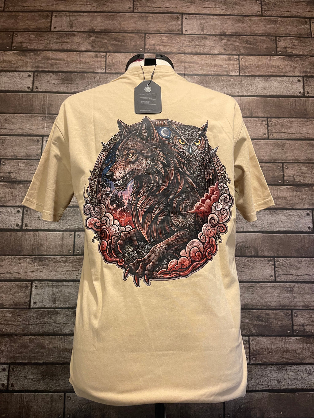 Beige nature soul red back logo
