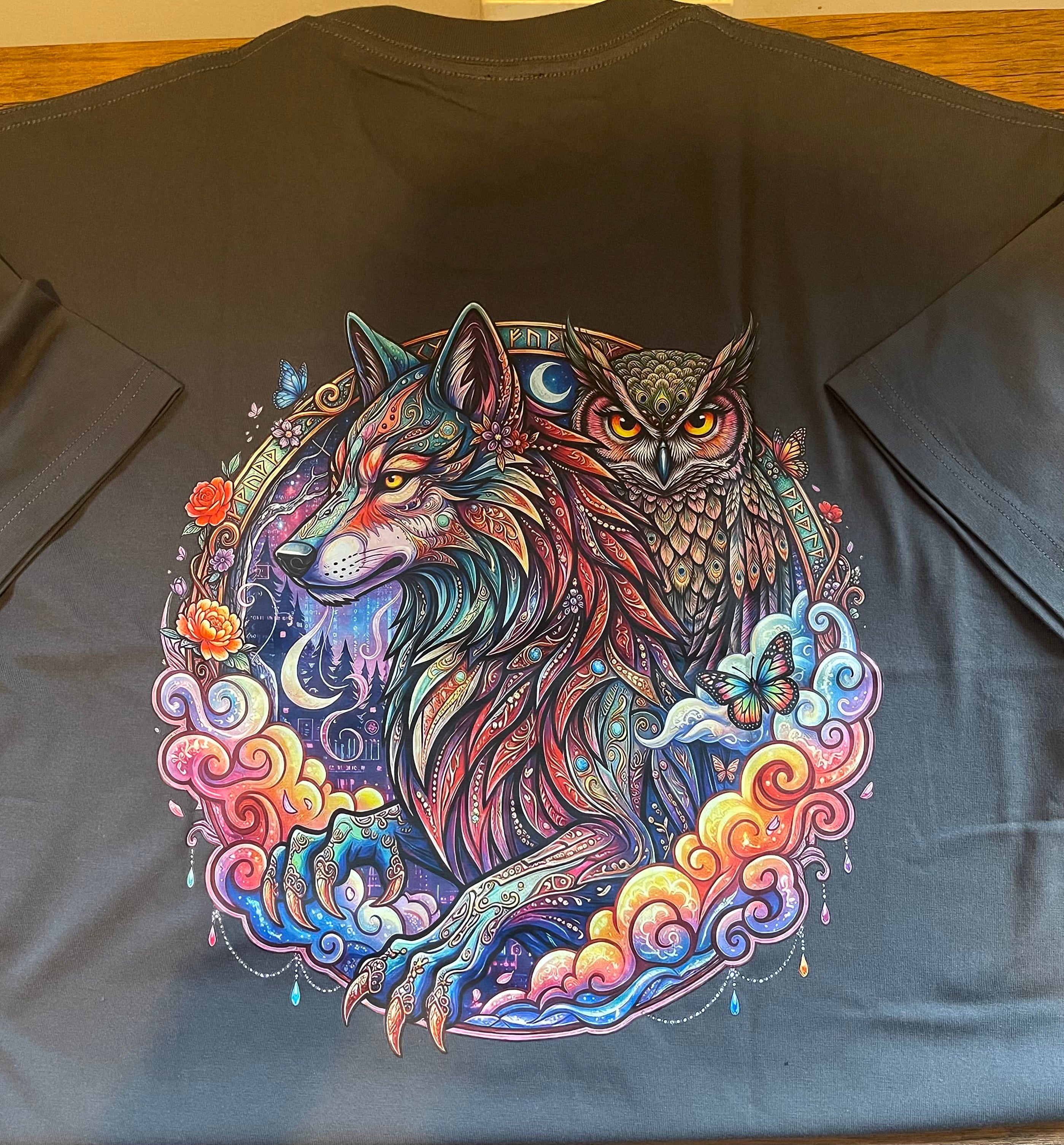 Grey Nature Soul 100% Cotton T-Shirt