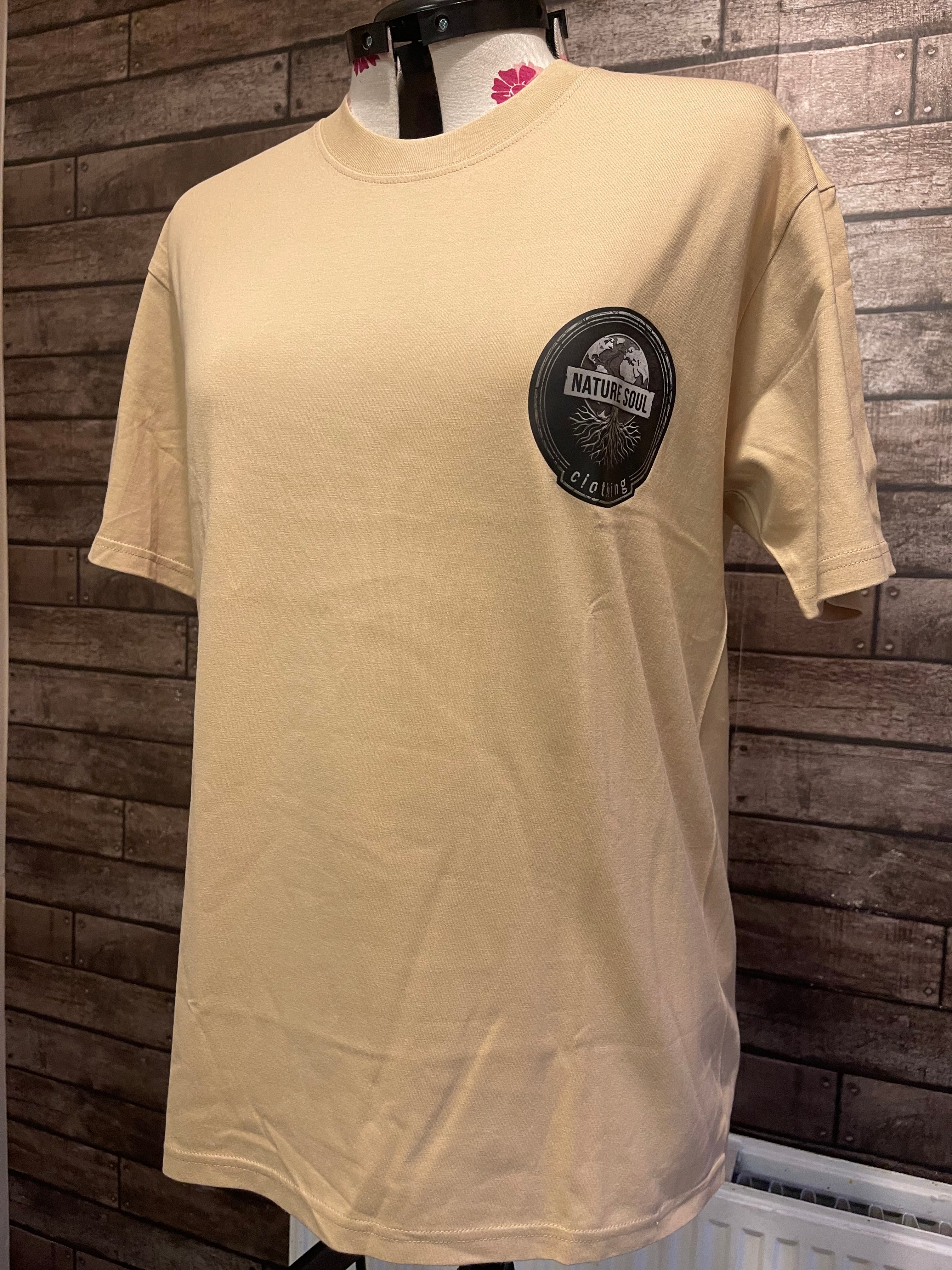 Beige nature soul red back logo