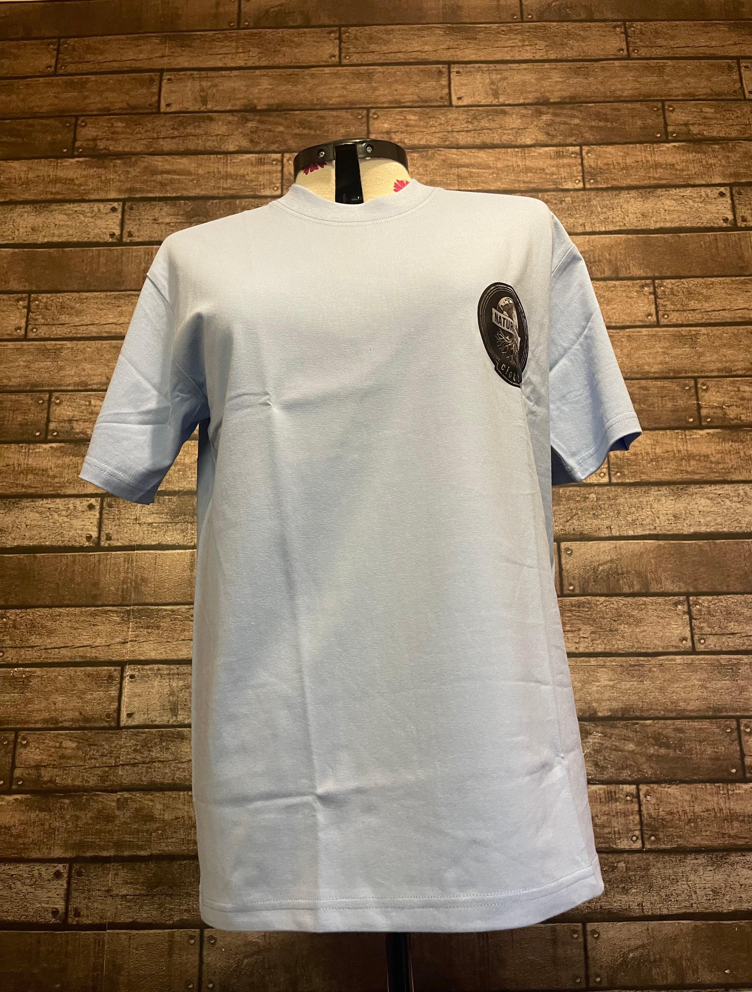 Blue T-shirts pastel back
