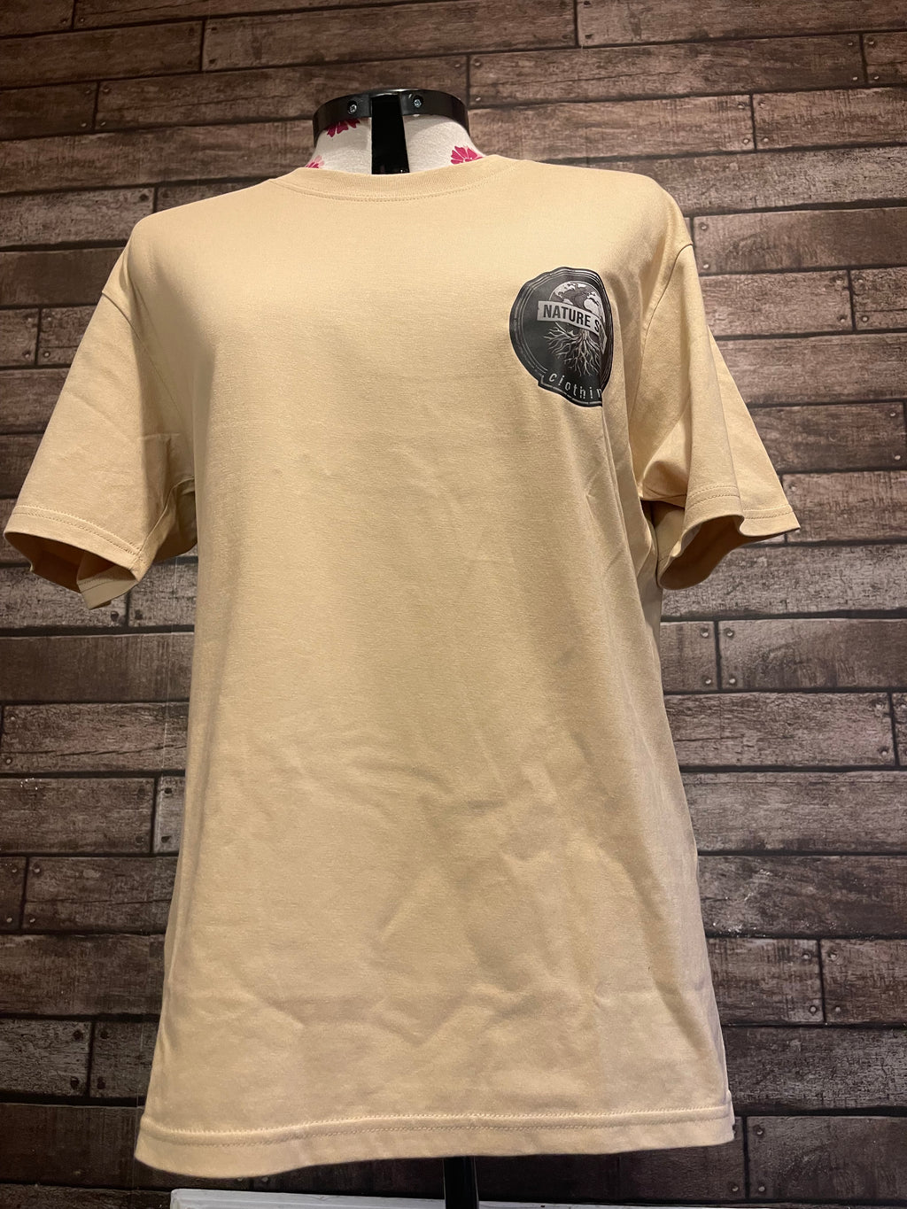 Beige nature soul green back logo