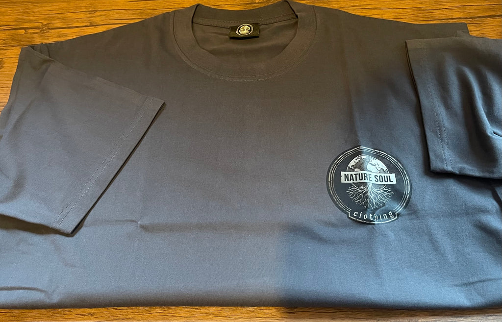 Grey Nature Soul 100% Cotton T-Shirt