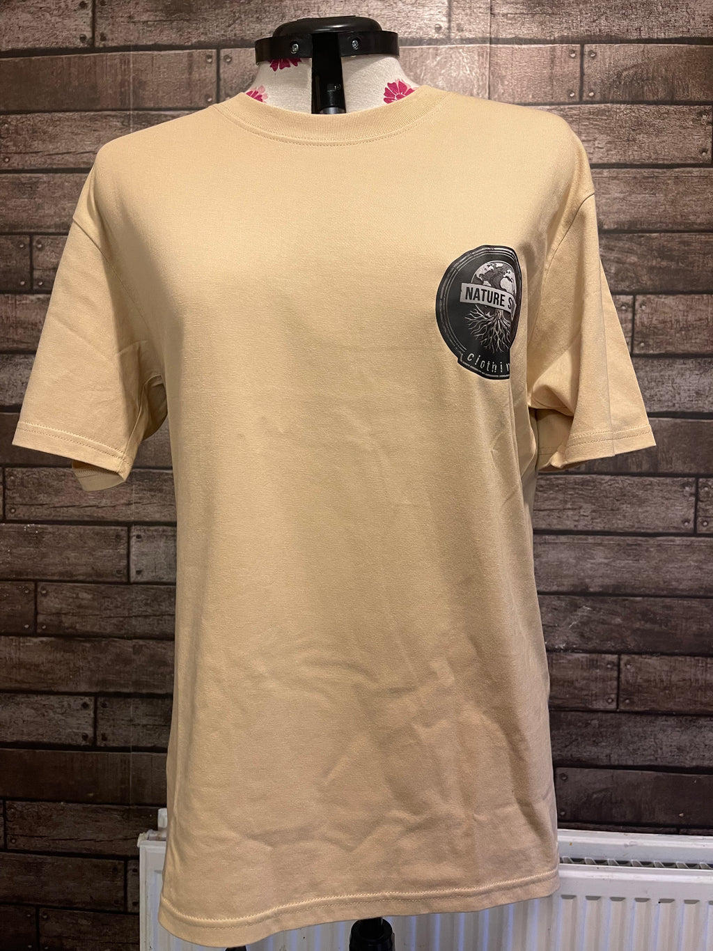 Beige nature soul green back logo