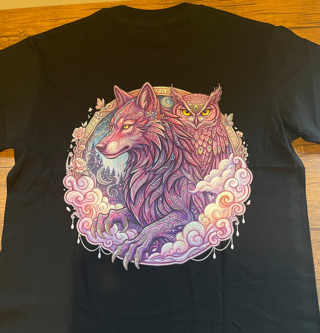 Black Nature Soul T-Shirt Pastel Back Logo