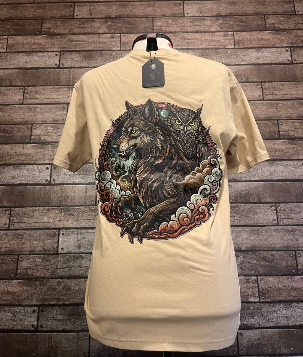 Beige nature soul green back logo