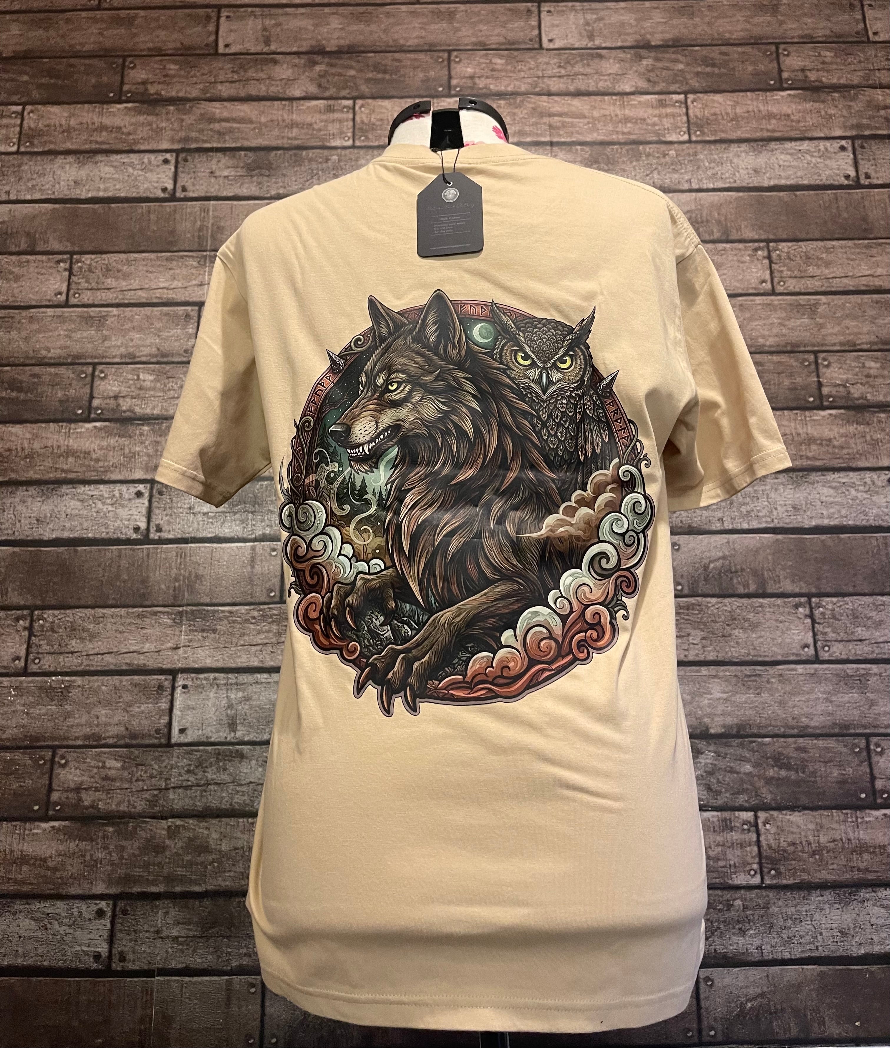 Beige nature soul green back logo